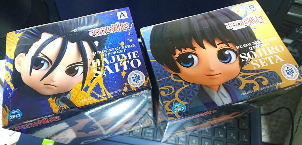 Amazon.co.jp: 斎藤一A 瀬田宗次郎B Qposket 2種2個 るろうに剣心 明治